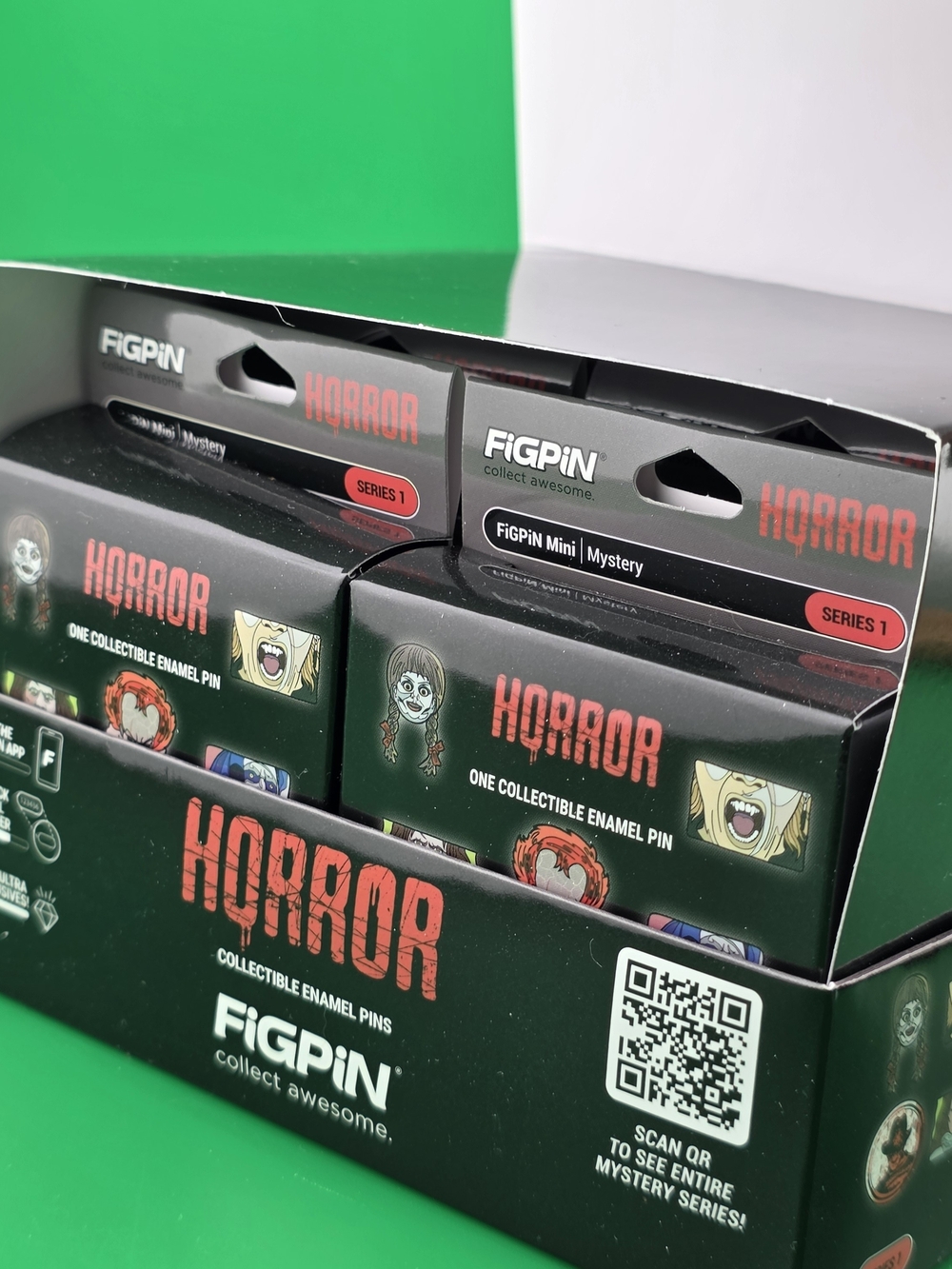 FIGPIN Horror Series 1 Collectible Enamel Pins -  Full Mystery Box Sealed